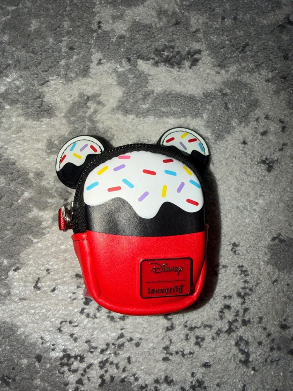 Disney Loungefly Red & Black Mickey Ice Cream nuimos mini backpack
